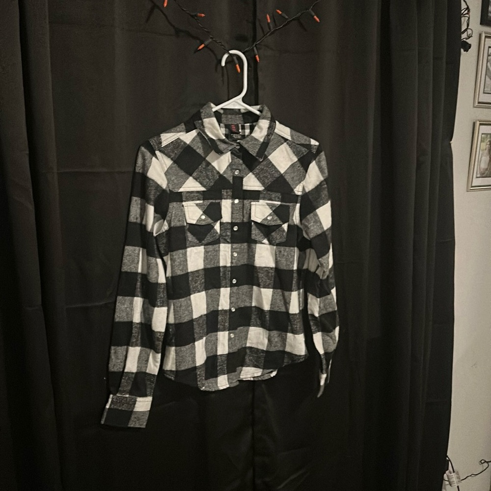 Flannel Snap Buttons NWOT